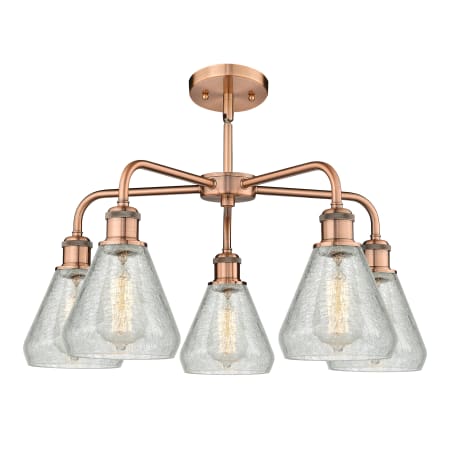 A large image of the Innovations Lighting 516-5CR-15-24 Conesus Chandelier Alternate image