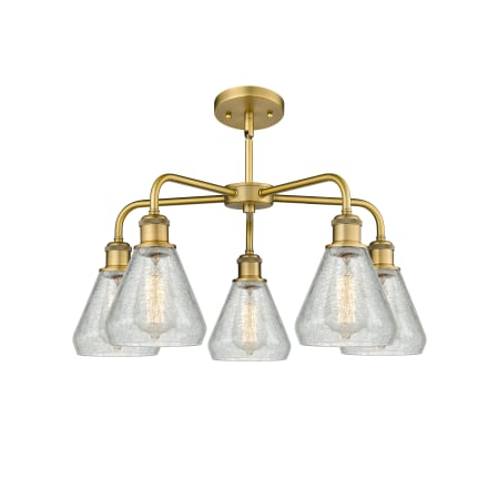 A large image of the Innovations Lighting 516-5CR-15-24 Conesus Chandelier Alternate image