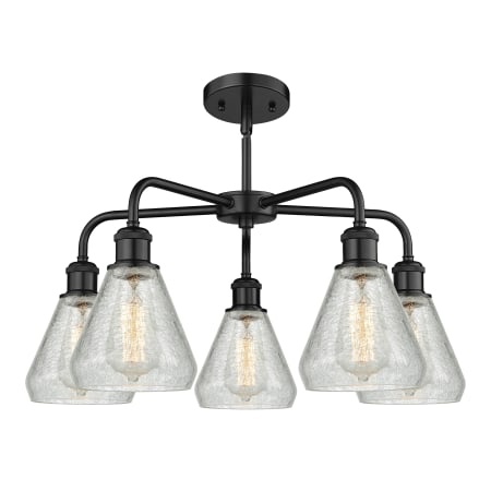 A large image of the Innovations Lighting 516-5CR-15-24 Conesus Chandelier Alternate image