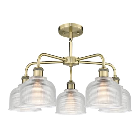 A large image of the Innovations Lighting 516-5CR-15-24 Dayton Chandelier Alternate image