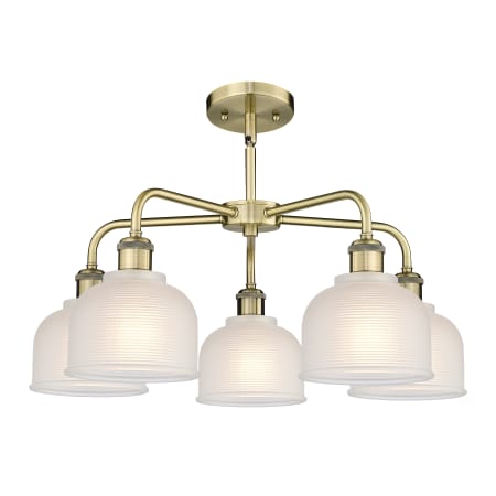 A large image of the Innovations Lighting 516-5CR-15-24 Dayton Chandelier Alternate image