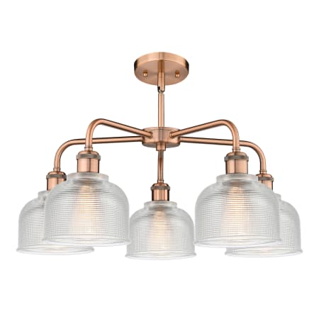 A large image of the Innovations Lighting 516-5CR-15-24 Dayton Chandelier Alternate image