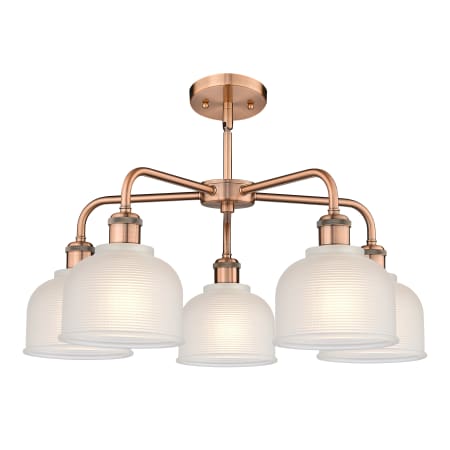 A large image of the Innovations Lighting 516-5CR-15-24 Dayton Chandelier Alternate image