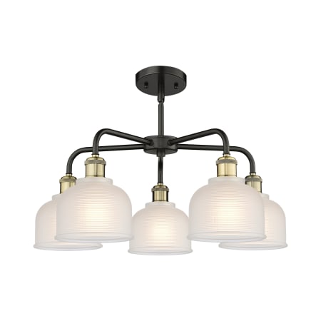 A large image of the Innovations Lighting 516-5CR-15-24 Dayton Chandelier Alternate image