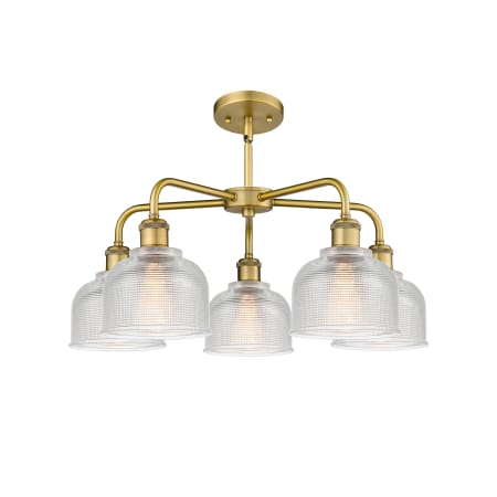 A large image of the Innovations Lighting 516-5CR-15-24 Dayton Chandelier Alternate image