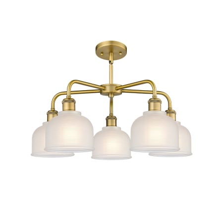 A large image of the Innovations Lighting 516-5CR-15-24 Dayton Chandelier Alternate image