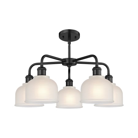 A large image of the Innovations Lighting 516-5CR-15-24 Dayton Chandelier Alternate image