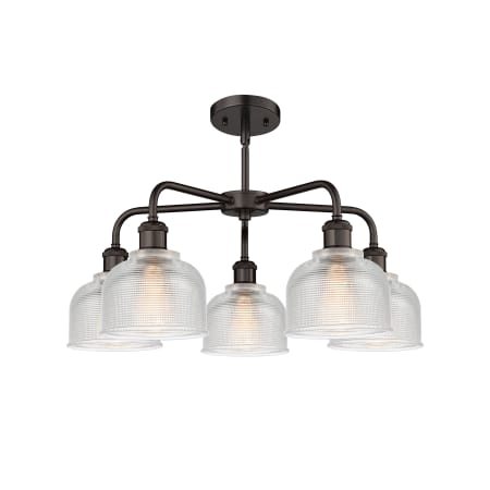 A large image of the Innovations Lighting 516-5CR-15-24 Dayton Chandelier Alternate image