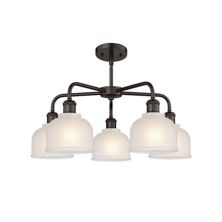 A large image of the Innovations Lighting 516-5CR-15-24 Dayton Chandelier Alternate image