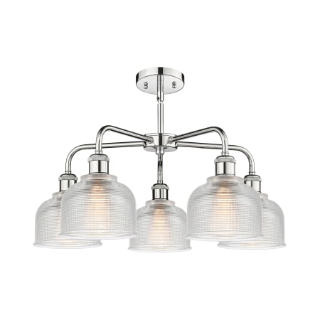 A large image of the Innovations Lighting 516-5CR-15-24 Dayton Chandelier Alternate image