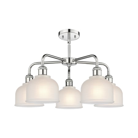 A large image of the Innovations Lighting 516-5CR-15-24 Dayton Chandelier Alternate image