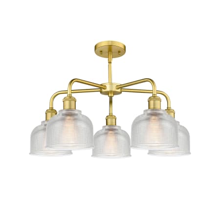 A large image of the Innovations Lighting 516-5CR-15-24 Dayton Chandelier Alternate image