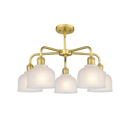 A large image of the Innovations Lighting 516-5CR-15-24 Dayton Chandelier Alternate image