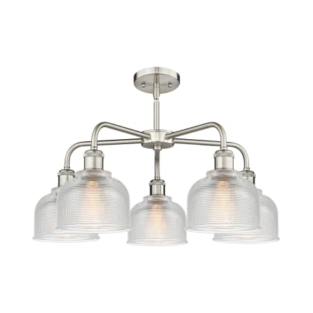 A large image of the Innovations Lighting 516-5CR-15-24 Dayton Chandelier Alternate image