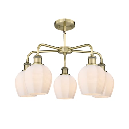 A large image of the Innovations Lighting 516-5CR-15-24 Norfolk Chandelier Alternate image