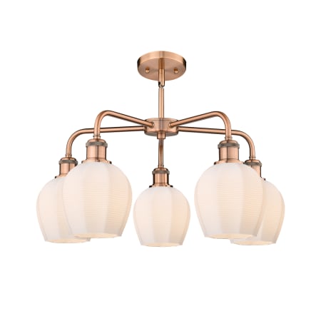 A large image of the Innovations Lighting 516-5CR-15-24 Norfolk Chandelier Alternate image