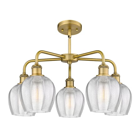 A large image of the Innovations Lighting 516-5CR-15-24 Norfolk Chandelier Alternate image