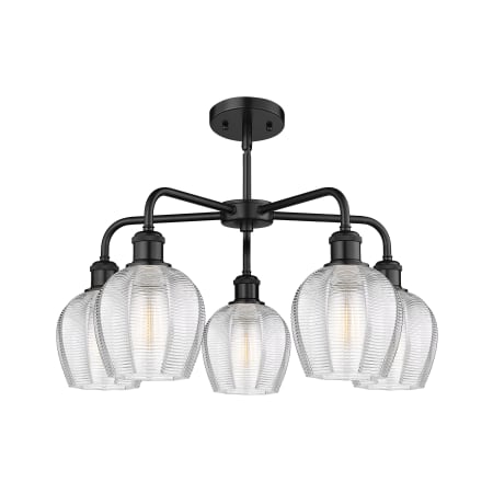 A large image of the Innovations Lighting 516-5CR-15-24 Norfolk Chandelier Alternate image