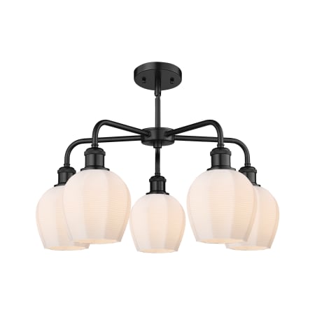 A large image of the Innovations Lighting 516-5CR-15-24 Norfolk Chandelier Alternate image