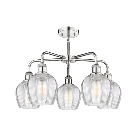 A large image of the Innovations Lighting 516-5CR-15-24 Norfolk Chandelier Alternate image