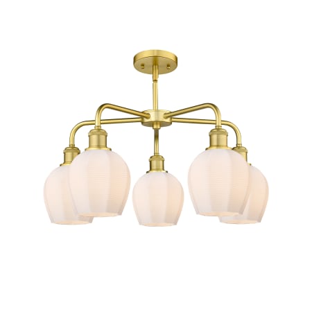 A large image of the Innovations Lighting 516-5CR-15-24 Norfolk Chandelier Alternate image