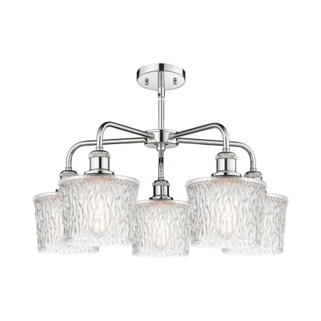 A large image of the Innovations Lighting 516-5CR-15-25 Niagra Chandelier Alternate image