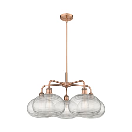 A large image of the Innovations Lighting 516-5CR-15-28 Ithaca Chandelier Alternate Image