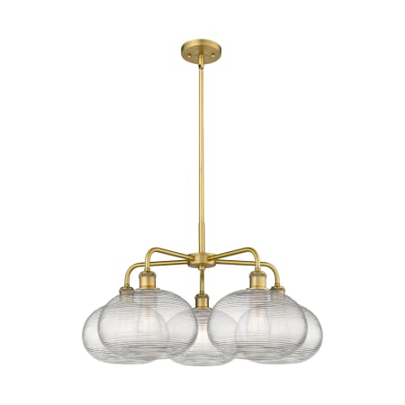 A large image of the Innovations Lighting 516-5CR-15-28 Ithaca Chandelier Alternate Image