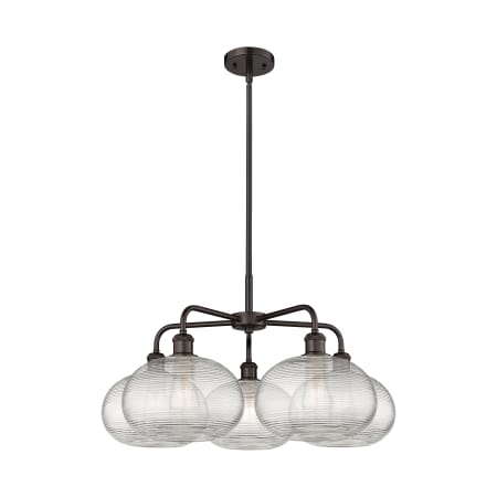 A large image of the Innovations Lighting 516-5CR-15-28 Ithaca Chandelier Alternate Image