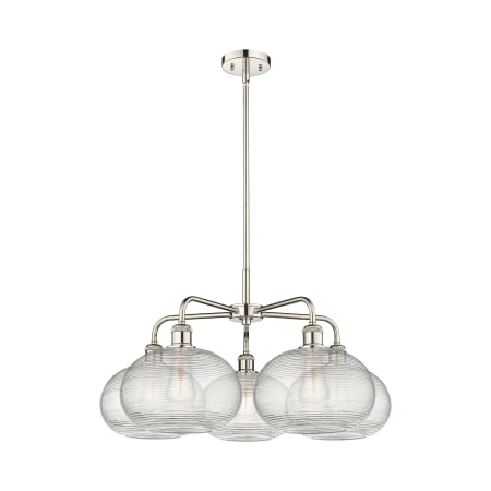 A large image of the Innovations Lighting 516-5CR-15-28 Ithaca Chandelier Alternate Image