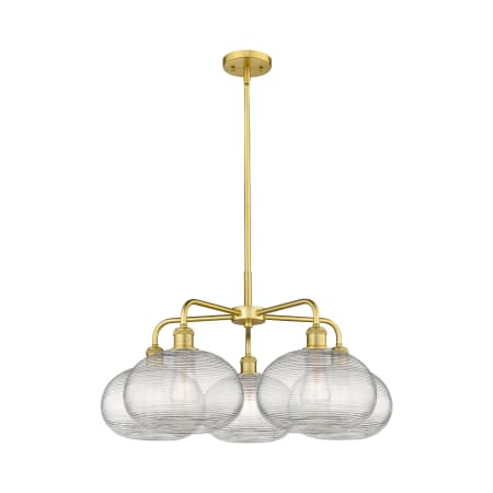 A large image of the Innovations Lighting 516-5CR-15-28 Ithaca Chandelier Alternate Image