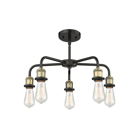 A large image of the Innovations Lighting 516-5CR-16-24 Eaton Chandelier Alternate image