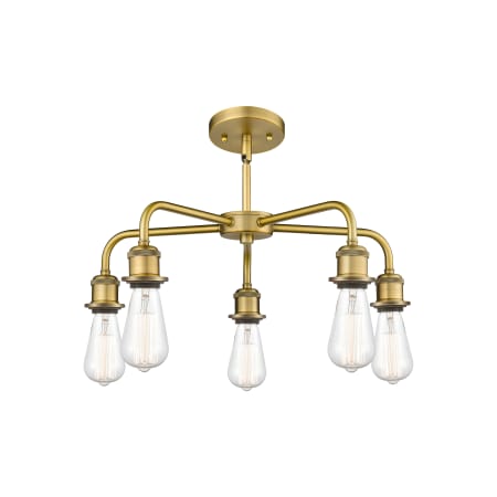 A large image of the Innovations Lighting 516-5CR-16-24 Eaton Chandelier Alternate image