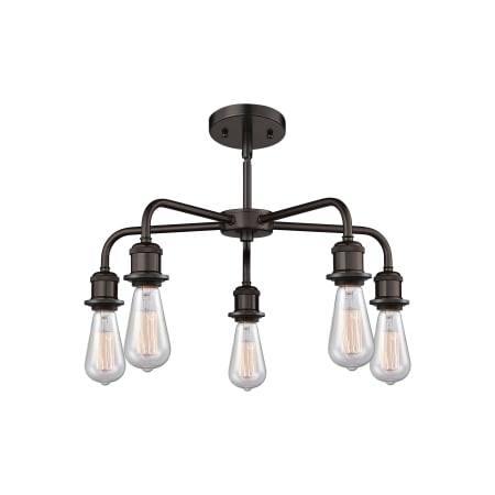 A large image of the Innovations Lighting 516-5CR-16-24 Eaton Chandelier Alternate image