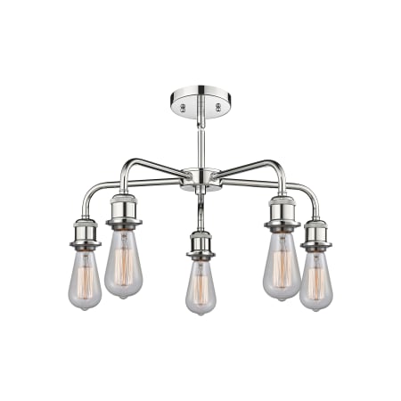 A large image of the Innovations Lighting 516-5CR-16-24 Eaton Chandelier Alternate image