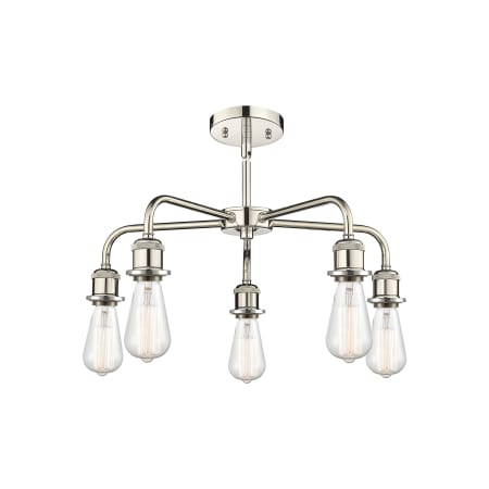 A large image of the Innovations Lighting 516-5CR-16-24 Eaton Chandelier Alternate image