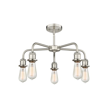 A large image of the Innovations Lighting 516-5CR-16-24 Eaton Chandelier Alternate image