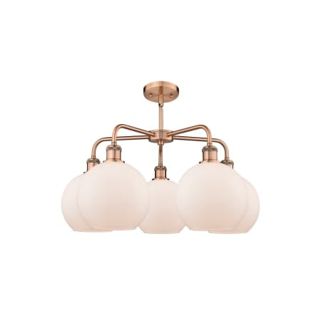 A large image of the Innovations Lighting 516-5CR-16-26 Athens Chandelier Alternate Image