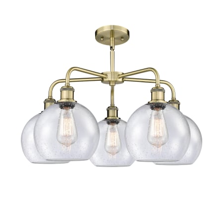 A large image of the Innovations Lighting 516-5CR-16-26 Athens Chandelier Alternate image