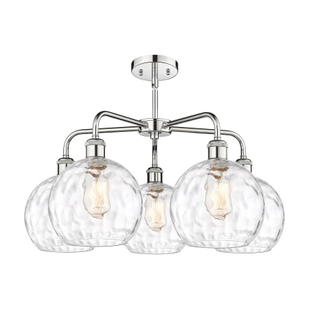 A large image of the Innovations Lighting 516-5CR-16-26 Athens Water Glass Chandelier Alternate image