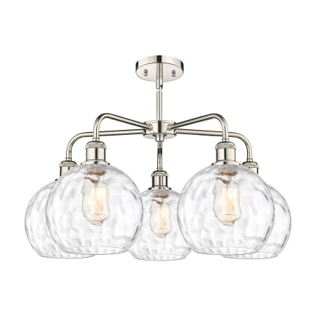 A large image of the Innovations Lighting 516-5CR-16-26 Athens Water Glass Chandelier Alternate image