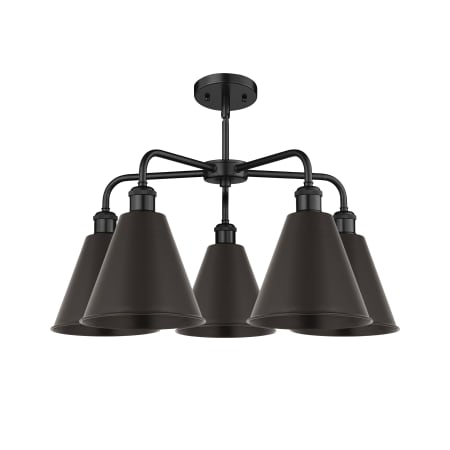 A large image of the Innovations Lighting 516-5CR-16-26 Ballston Cone Chandelier Alternate image
