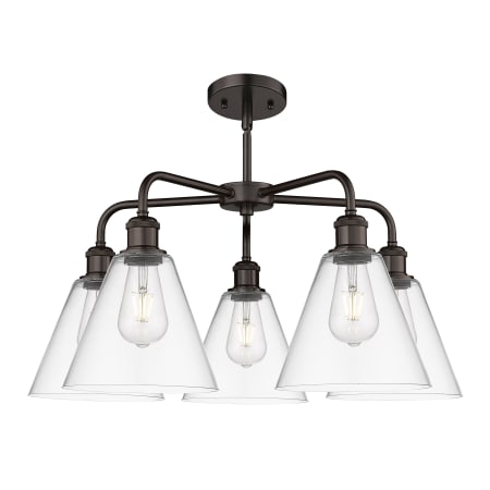 A large image of the Innovations Lighting 516-5CR-16-26 Berkshire Chandelier Alternate image