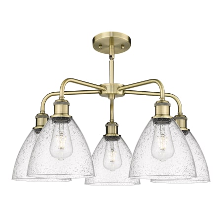 A large image of the Innovations Lighting 516-5CR-16-26 Bristol Glass Chandelier Alternate image