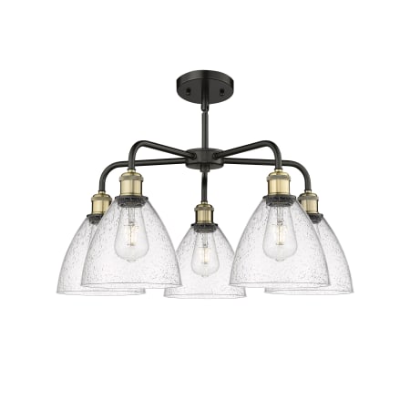 A large image of the Innovations Lighting 516-5CR-16-26 Bristol Glass Chandelier Alternate image