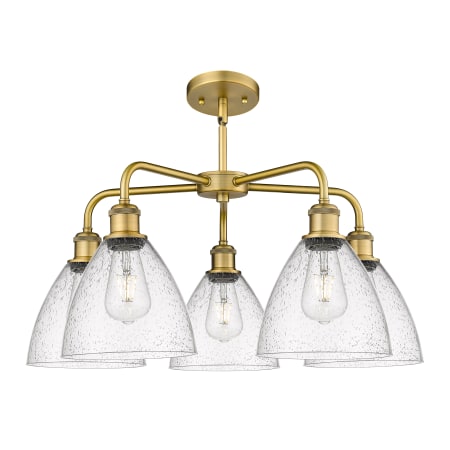 A large image of the Innovations Lighting 516-5CR-16-26 Bristol Glass Chandelier Alternate image