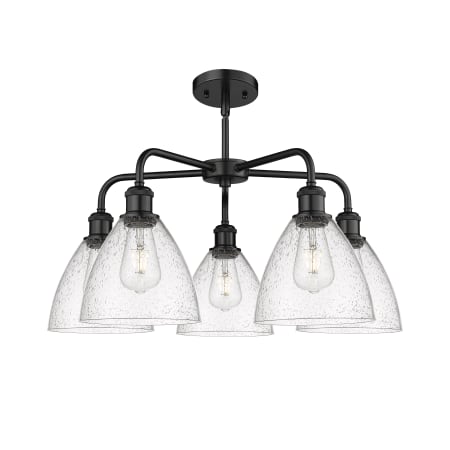 A large image of the Innovations Lighting 516-5CR-16-26 Bristol Glass Chandelier Alternate image