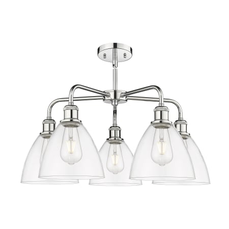 A large image of the Innovations Lighting 516-5CR-16-26 Bristol Glass Chandelier Alternate image