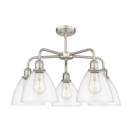 A large image of the Innovations Lighting 516-5CR-16-26 Bristol Glass Chandelier Alternate image