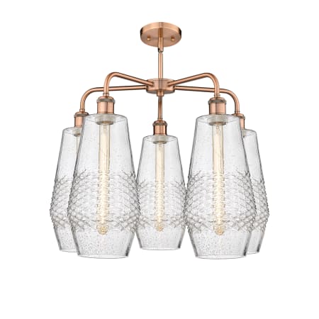 A large image of the Innovations Lighting 516-5CR-22-25 Windham Chandelier Alternate image